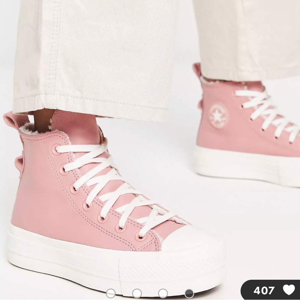 COPY - Pink platform converse
